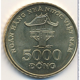 Mua 2 viên xu 5000 đồng Việt Nam 2003 sưu tầm