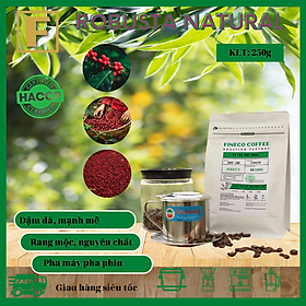 Robusta Natural (Chế biến tự nhiên) ĐắkLăk - Vị đậm, mạnh mẽ, lượng caffein cao - Cà phê Pha phin/ Pha máy |250 - 500gr