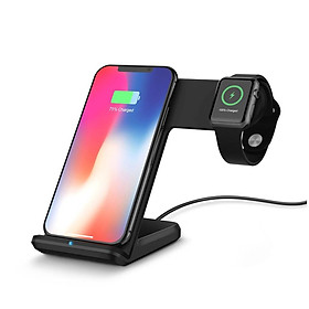 Đế sạc không dây 2in1 cho Iphone AppleWatch và Android - ShopToro - AsiaMart