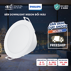 Bộ đèn PHILIPS Âm Trần MESON đổi màu ánh sáng (vàng, trung tính, trắng)