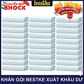 Mua Combo 30 cái Khăn gội bestke quấn đầu 100% cotton xuất khẩu dư  màu trắng hotel  Cotton towels  towels manufacturer