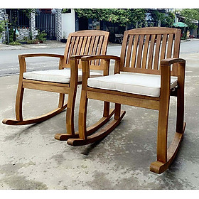 Mua Ghế bập bênh gỗ để ngoài trời - ghế bập bênh thư giãn G01