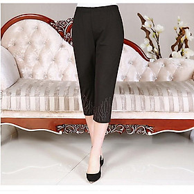 Quần legging ôm dáng đính cườm dáng lửng LG05