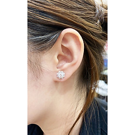Bông Tai Đính Đá CZ, chuôi vặn  - MOON Jewelry