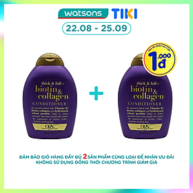 Dầu Xả OGX Thick & Full Bổ Sung Biotin & Collagen Cho Tóc 385ml