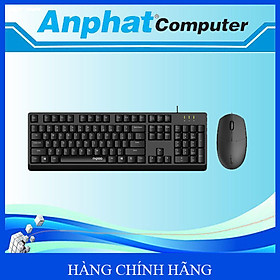 Bộ Bàn Phím Chuột Máy Tính Rappo X125SE Black – Hàng Chính Hãng