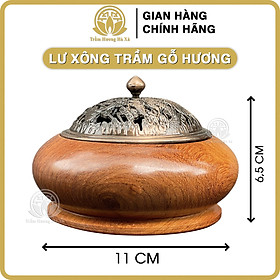 Mua Lư xông trầm bằng gỗ hương nguyên khối phù hợp mọi không gian nhỏ gọn dễ mang theo Trầm Hương Hà Xá