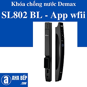 Mua Khóa cửa chống nước Demax SL802 BL - Wifi App. Hàng Chính Hãng