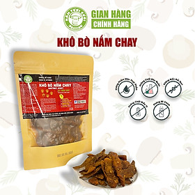 Khô Bò Nấm Chay Vị Tiêu Cay 125g Nấm Tươi Cười, Có thể dùng liền