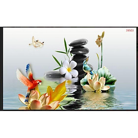 Mua Tranh 3D dán kính 2 mặt quán spa