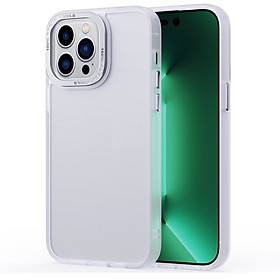 Ốp lưng dành cho iPhone 14 Pro Max lưng nhám viền màu chống sốc chống ố bảo vệ toàn diện camera hiệu Likgus Focus pixels - Hàng chính hãng