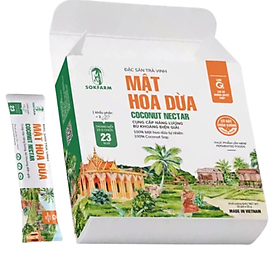 Mật hoa dừa cô đặc Sokfarm dạng tuýp - Hành trang tiện lợi, nạp năng lượng tức thời, thay thế bữa ăn nhẹ không lo tăng cân, dùng được cho người tiểu đường