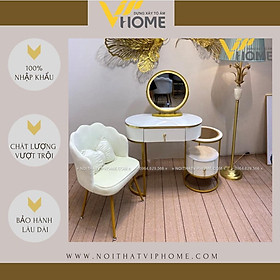 Mua Bàn trang điểm  bàn phấn kèm gương tích hợp đèn LED kèm nút cảm ứng thông minh và ngăn kéo để đồ tiện lợi BTD-00098