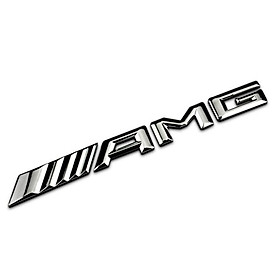 Decal 3D chữ nổi AMG dán xe đuôi ô tô - Kích thước:18.5*1.5cm, chất liệu nhựa ABS cao cấp