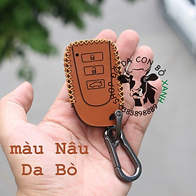 Bao Da dành cho chìa Khóa Toyota Vios, Yaris 2017 handmade da thật 004