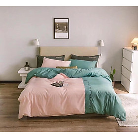 Bộ 5 món vỏ chăn ga gối cotton tici xuất nhật beauty