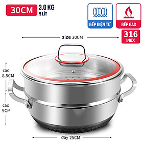 Mua Nồi Hấp BlackCube Đa Năng 2 Tầng Inox 316