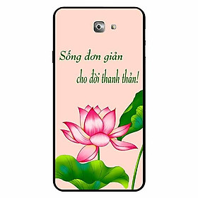 Ốp lưng in cho Samsung J7 Prime Mẫu Sống Đơn Giản