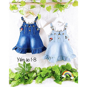 Bộ yếm đầm phong cách Hàn Quốc cho bé gái size 13-25kg hàng cao cấp