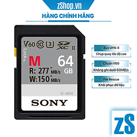 Mua Thẻ Nhớ SDXC Sony UHS-II SF-M/T2 64GB 277MB/s (Hàng Chính Hãng)