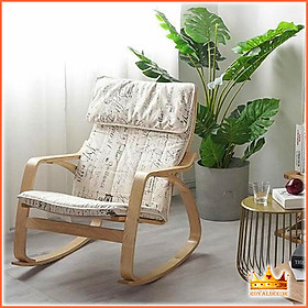Mua Ghế Thư Giãn Bập Bênh Có Tay Vịn  Ghế Poang ngồi nghỉ ngơi đọc sách
