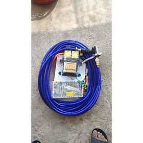 Mua bộ rửa xe  xịt mát lạnh bơm đôi + dụng cụ xịt 10m dây