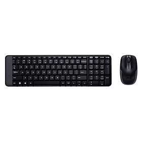 Combo Bàn Phím Chuột Logitech Không Dây MK220 - Hàng Chính Hãng