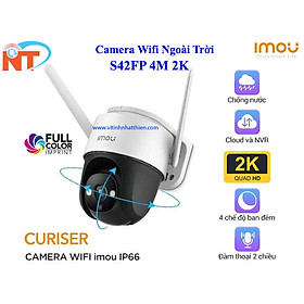 Camera IP Wifi PTZ FullColor 4MP ngoài trời Imou Cruiser IPC-S42FP hàng chính hãng