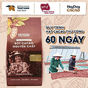 Mua Bột cacao nguyên chất 100% Việt Nam - Dòng Origin thượng hạng túi giấy 500g - Heyday Cacao tại Heyday Cacao