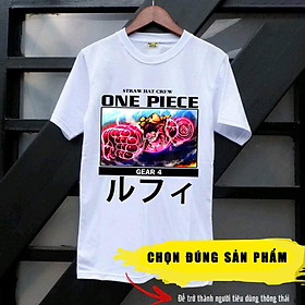 4 MẪU áo thun one piece luffy gear 4 mẫu đẹp chất lượng