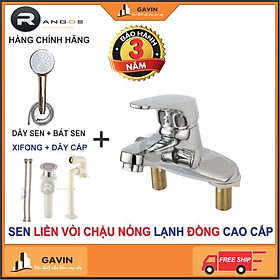 Bộ sen liền vòi Rangos SLV02 - sen tắm liền vòi chậu lavabo Rangos