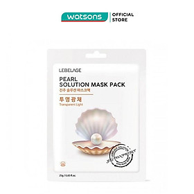 Mặt Nạ Lebelage Pearl Solution Mask Pack Transparent Light Chiết Xuất Ngọc Trai 25g