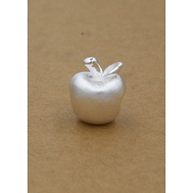 Combo 2 cái charm bạc trái táo APPLE xỏ ngang - Ngọc Quý Gemstones