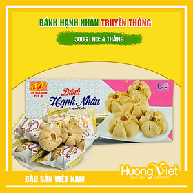 Đặc Sản Sóc Trăng - Bánh Hạnh Nhân Hộp Giấy 300G, Bánh Hạnh Nhân Tân Huê Viên Sóc Trăng, Bánh Bột Đậu, BáNh KẹO ĂN VặT Sài Gòn