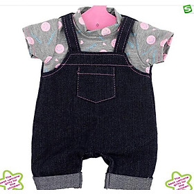 18 inch 40 cm mô phỏng mùa hè búp bê một mảnh treo quần áo phù hợp với quần jean