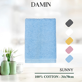 Khăn gội, thể thao Damin Sunny 100% bông cotton 34x70cm