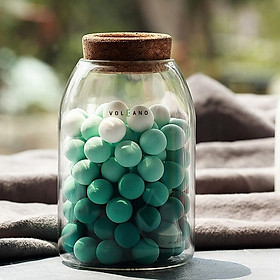 Mua Hủ lọ đựng cà phê  ngũ cốc  trà có nắp bần dẹp