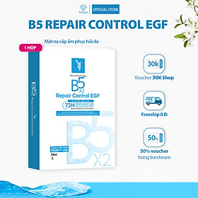 Hộp 10 miếng mặt nạ Hàn Quốc Yuejin B5 Repair Control EGF cấp ẩm đa tầng, phục hồi và làm dịu da