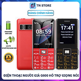 Mua Điện thoại người già G600 4G - Pin khủng 6800 mAh  loa to  hỗ trợ giọng nói  đọc số danh bạ