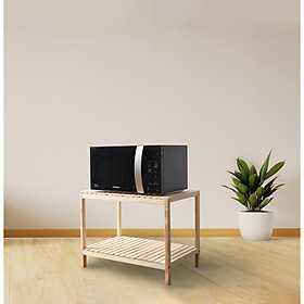 KỆ ĐỂ LÒ VI SÓNG 2 TẦNG MÀU TỰ NHIÊN - OVER RACK 2F NATURAL