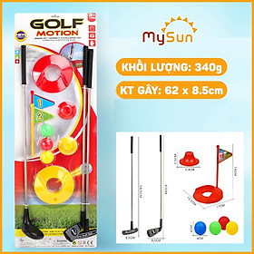 Bộ đồ chơi gậy đánh GOLF trẻ em cho bé vận động thể thao trong nhà ngoài