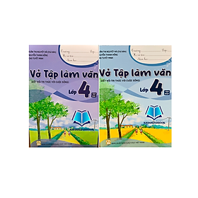 Sách - Combo Vở tập làm văn lớp 4 - tập 1 + 2 ( kết nối tri thức )