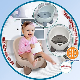 Mua Bô cho bé đi vệ sinh  Ghế bô Hokori Baby VIỆT NHẬT có tựa lưng cao cấp (bô ngồi 4 chân trẻ em) -Br 01315