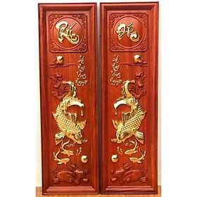 Mua TRANH GỖ HƯƠNG ĐỎ ĐỤC NỔI - LÝ NGƯ VỌNG NGUYỆT