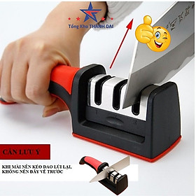 Dụng cụ mài dao kéo 3 rãnh tiện lợi thay thế cho đá mài dao hoặc máy mài