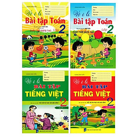 Vở Ô Li Bài Tập Toán Lớp 2 + Vở Ô Li Theo Mẫu Chữ Lớp 2 - Bám Sát SGK Chân Trời Sáng Tạo - Combo 4 Cuốn - Hồng Ân - Li Jing