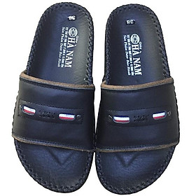 Dép Nam Quai Ngang Da Bò Thật TiTi ĐÔ Cao Cấp DN266d