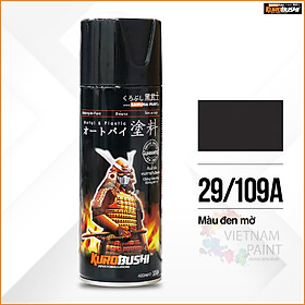 Hình ảnh Sơn xịt Samurai Kurobushi - MÀU ĐEN MỜ 109A (400ml)