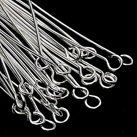 100X 35mm  Plated Eyepins Eye Pins  Jewellery Making Findings Craft
