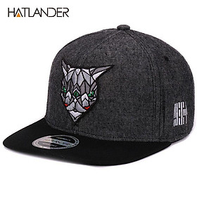 Hatlander 3D Quỷ Mắt Mũ Lưỡi Trai Bóng Chày Retro Gorras Nón Planas Chapeau Phẳng Hóa Đơn Hip Hop Snapbacks Mũ Lưỡi Trai Nam Nữ unisex - one